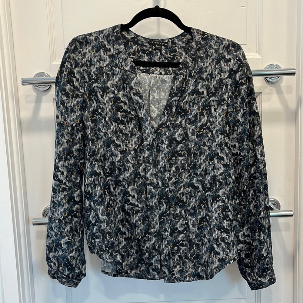 Theory silk blouse